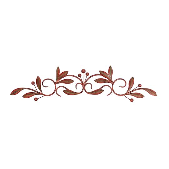 30" Dark Brown Traditional Floral Wall Décor
